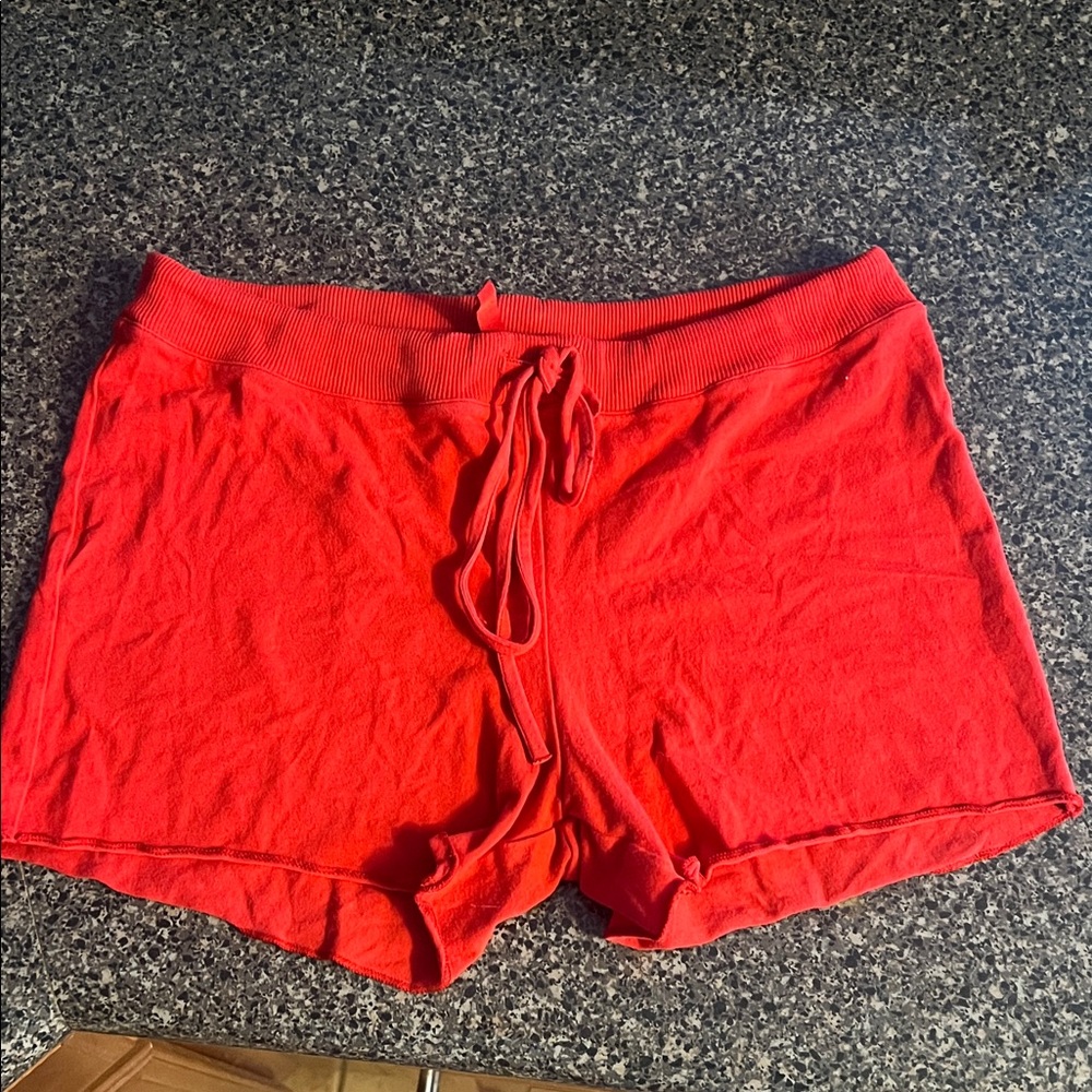 SKIMS Vibrant Red Athletic Shorts